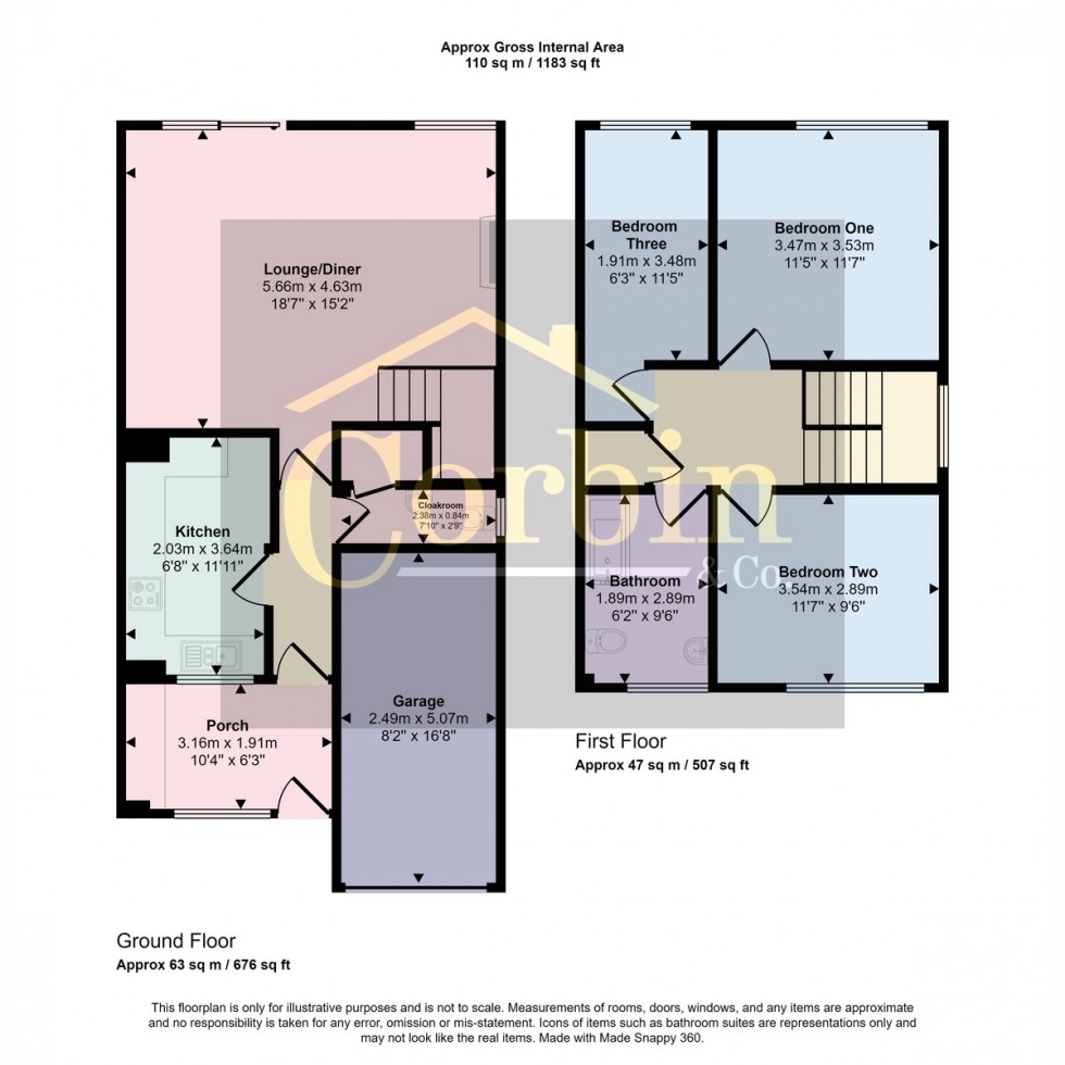 Floorplan for Runnymede Avenue, Bournemouth, BH11 9