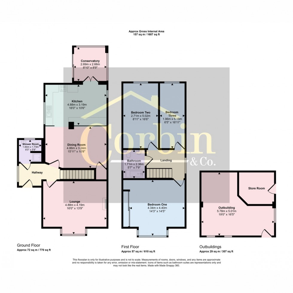 Floorplan for Barnes Crescent, Bournemouth, BH10 5