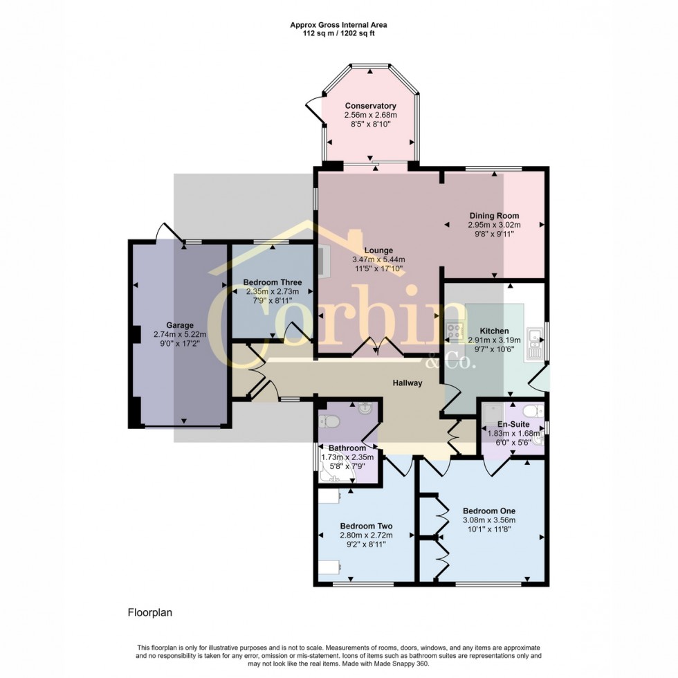 Floorplan for Corfe View Road, Wimborne, BH21 3