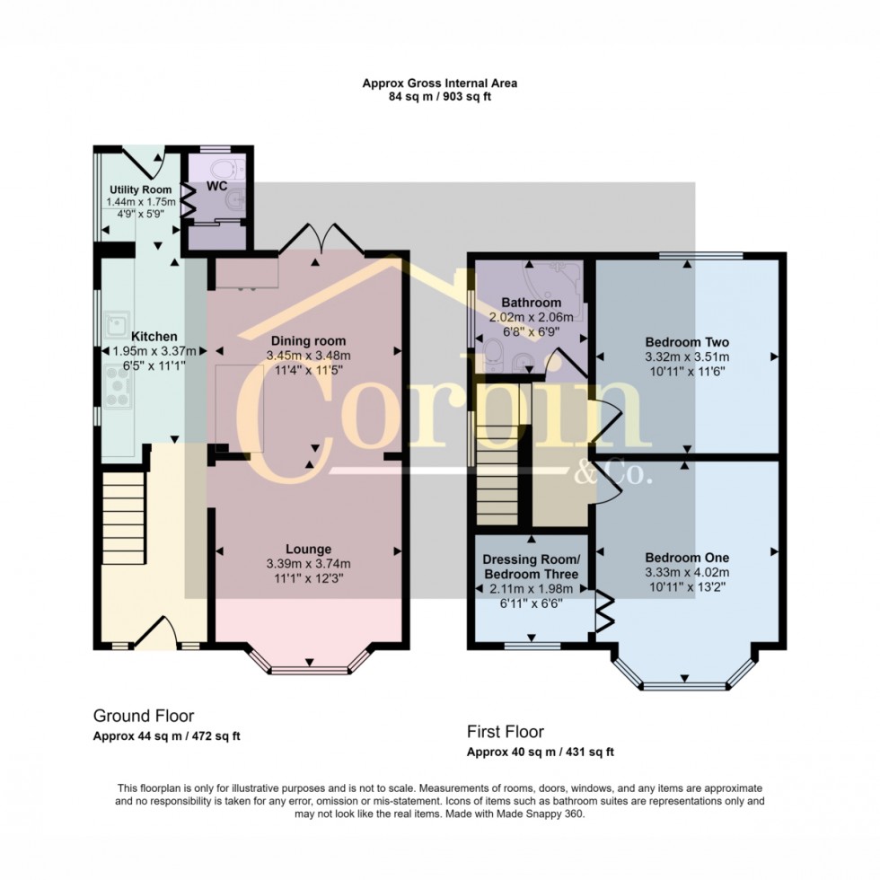 Floorplan for Moorside Road, Bournemouth, BH11 8