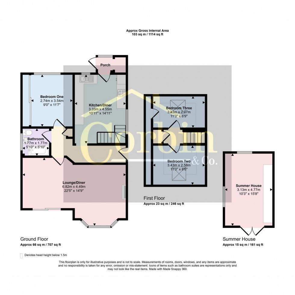 Floorplan for Kent Road, Poole, BH12 2