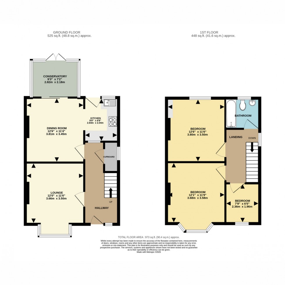 Floorplan for Gwynne Road, Poole, BH12 2