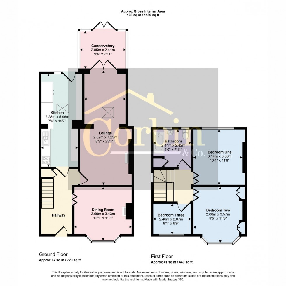 Floorplan for Horsham Avenue, Bournemouth, BH10 7