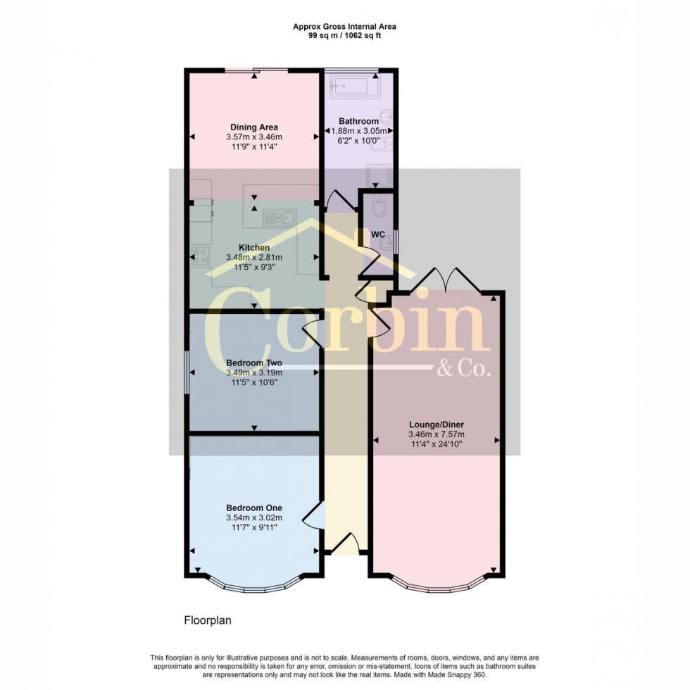 Floorplan for Wheelers Lane, Bournemouth, BH11 9