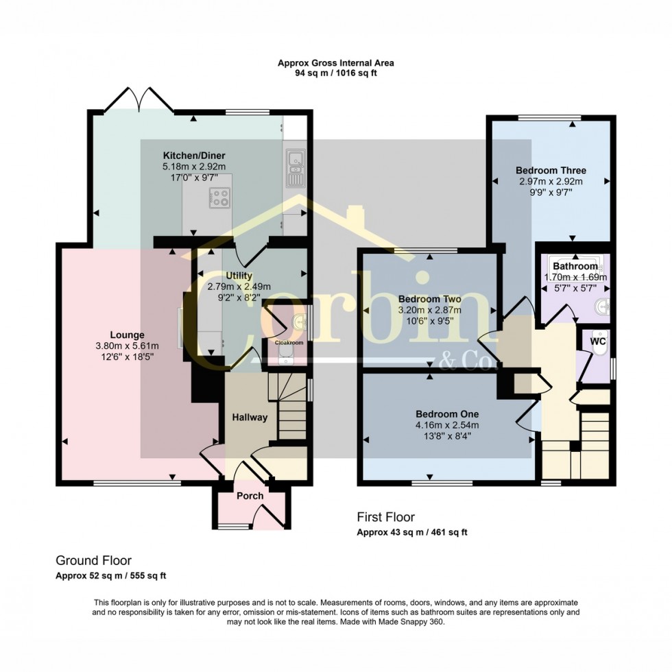 Floorplan for Baker Road, Bournemouth, BH11 9