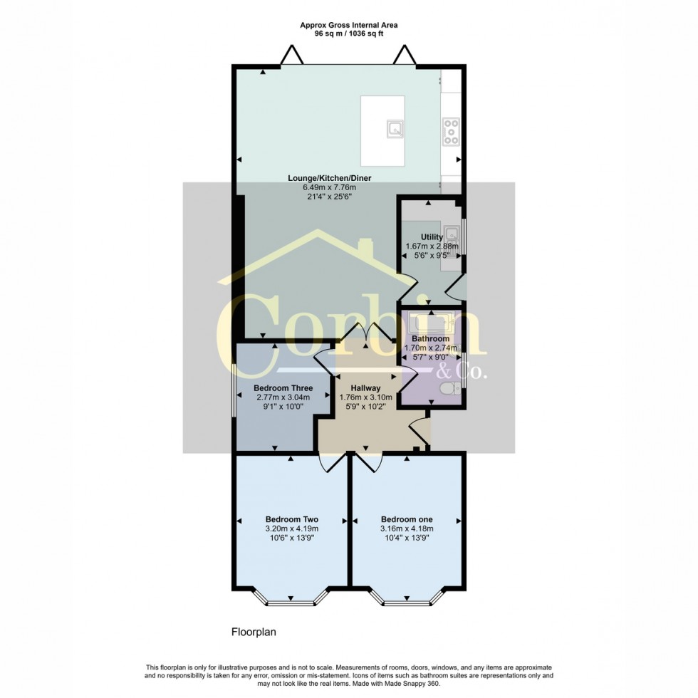 Floorplan for Dolphin Avenue, Bournemouth, BH10 6