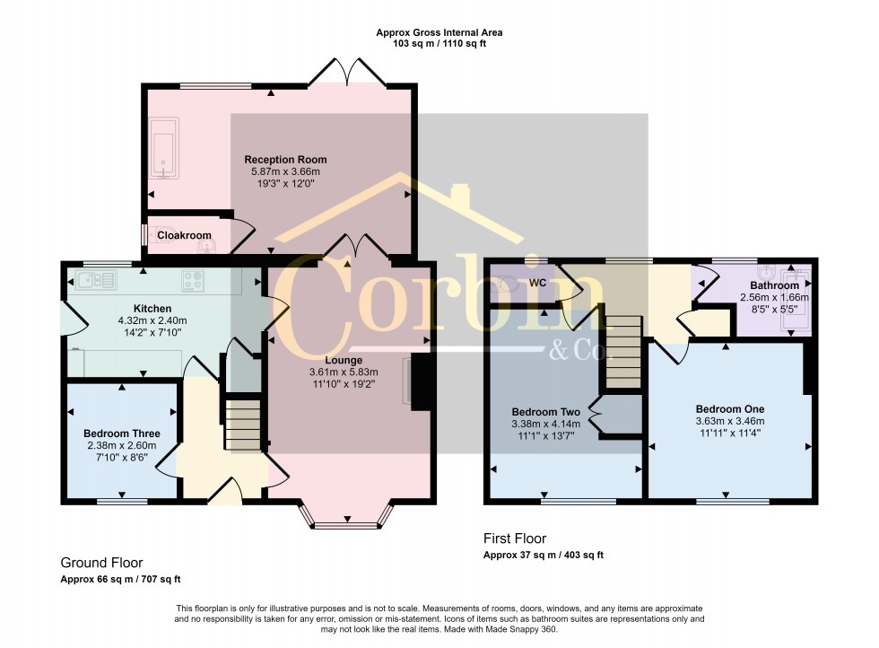 Floorplan for Wakely Road, Bournemouth, Dorset