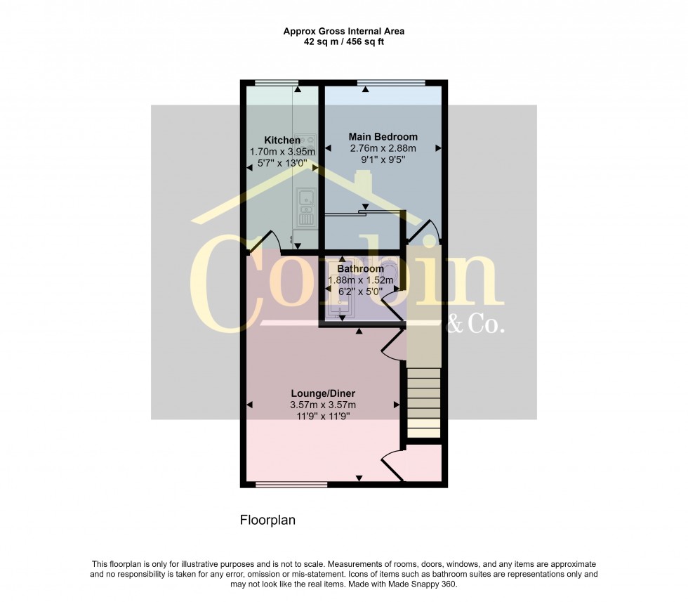 Floorplan for Gunville Crescent, Bournemouth, Dorset