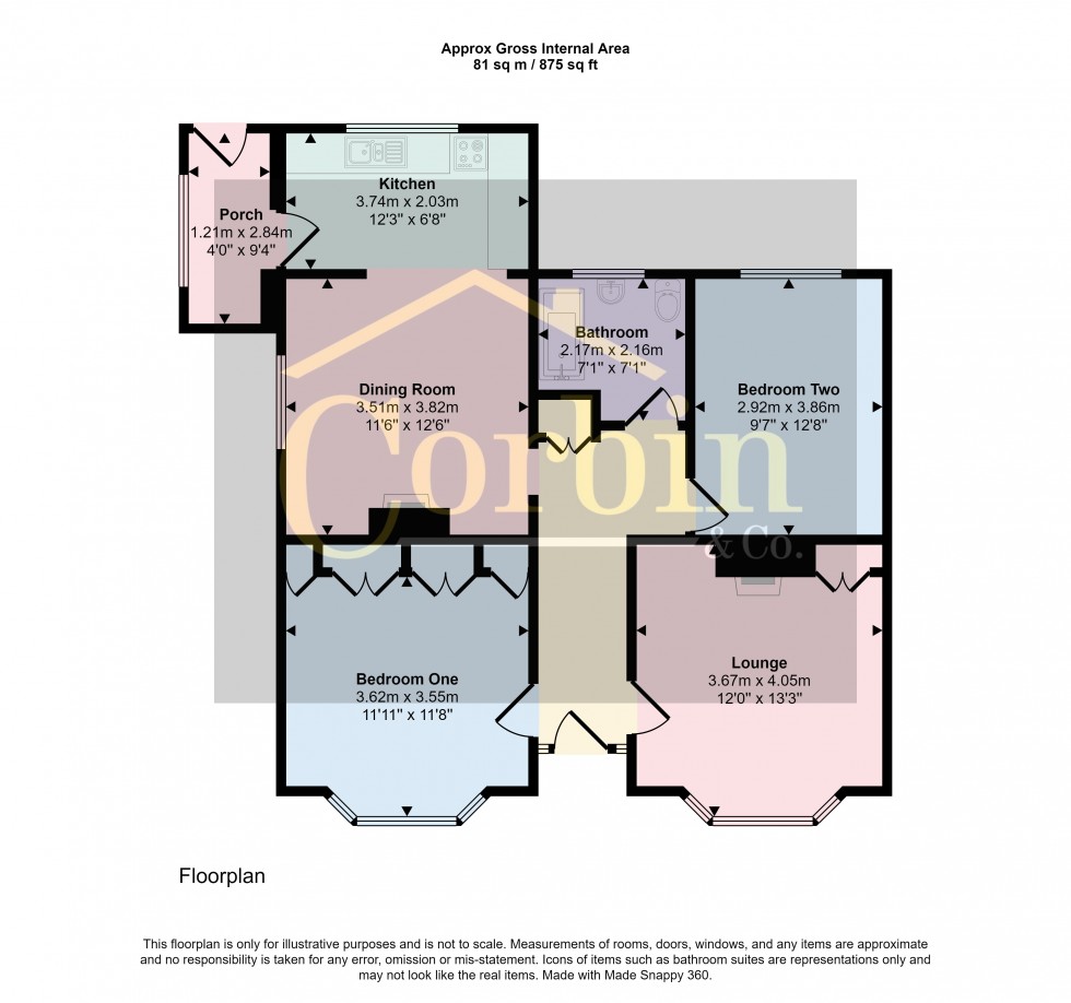 Floorplan for St. Marks Road, Bournemouth, Dorset