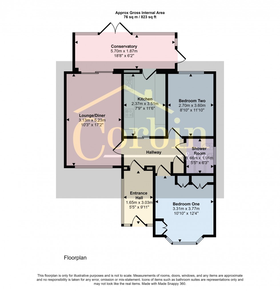 Floorplan for Weldon Avenue, Bournemouth, Dorset