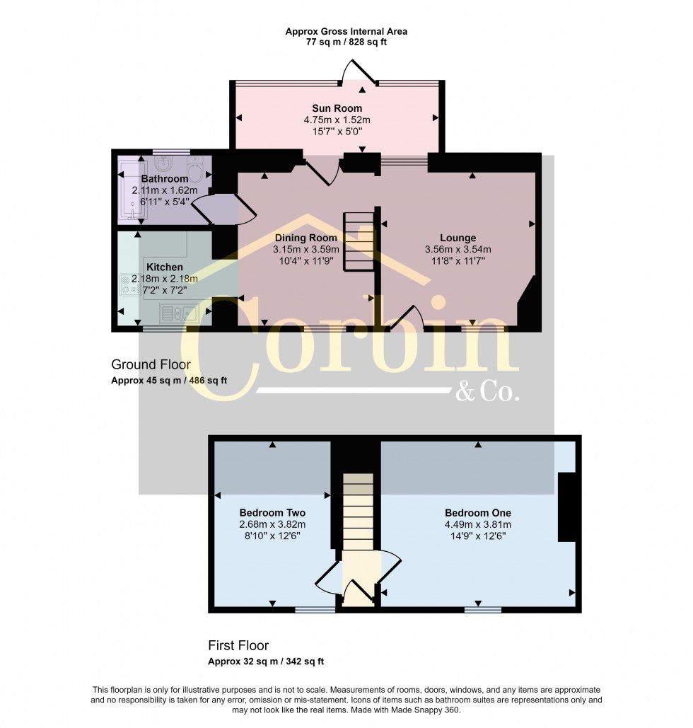 Floorplan for East Howe Lane, Bournemouth, Dorset