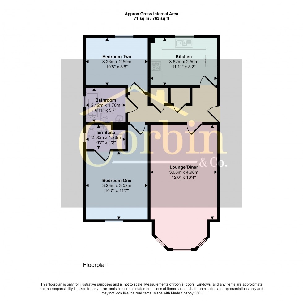 Floorplan for Eaton Court, Bournemouth, Dorset