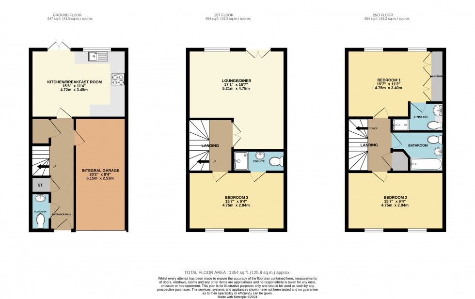 Floorplan for St. Georges Drive, Bournemouth, Dorset