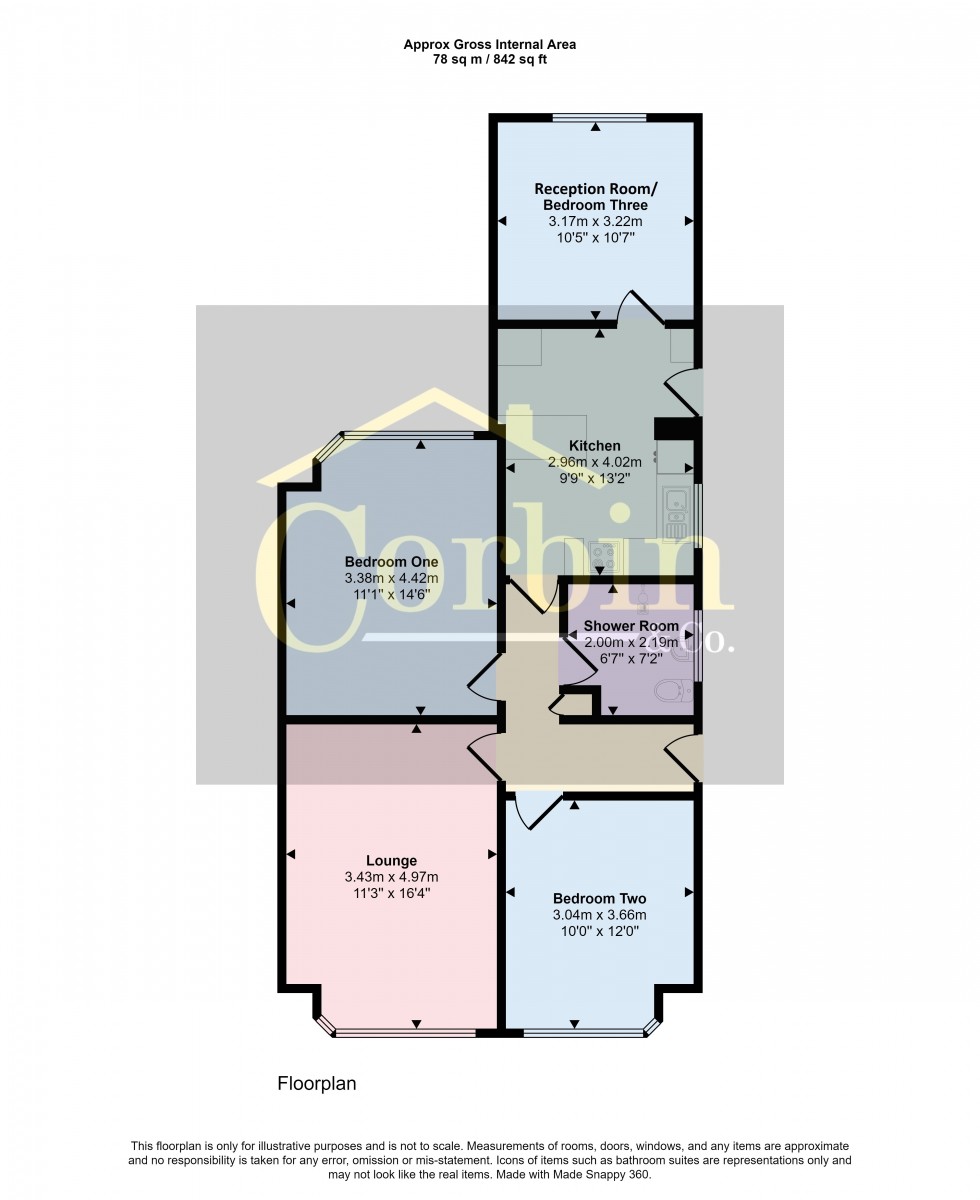 Floorplan for Westdown Road, Bournemouth, Dorset