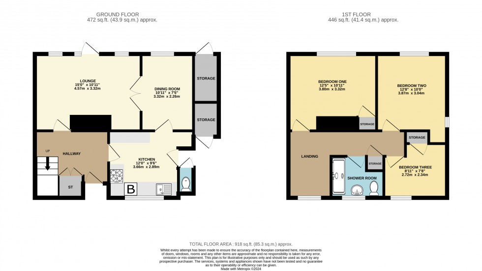 Floorplan for Long Road, Bournemouth, Dorset