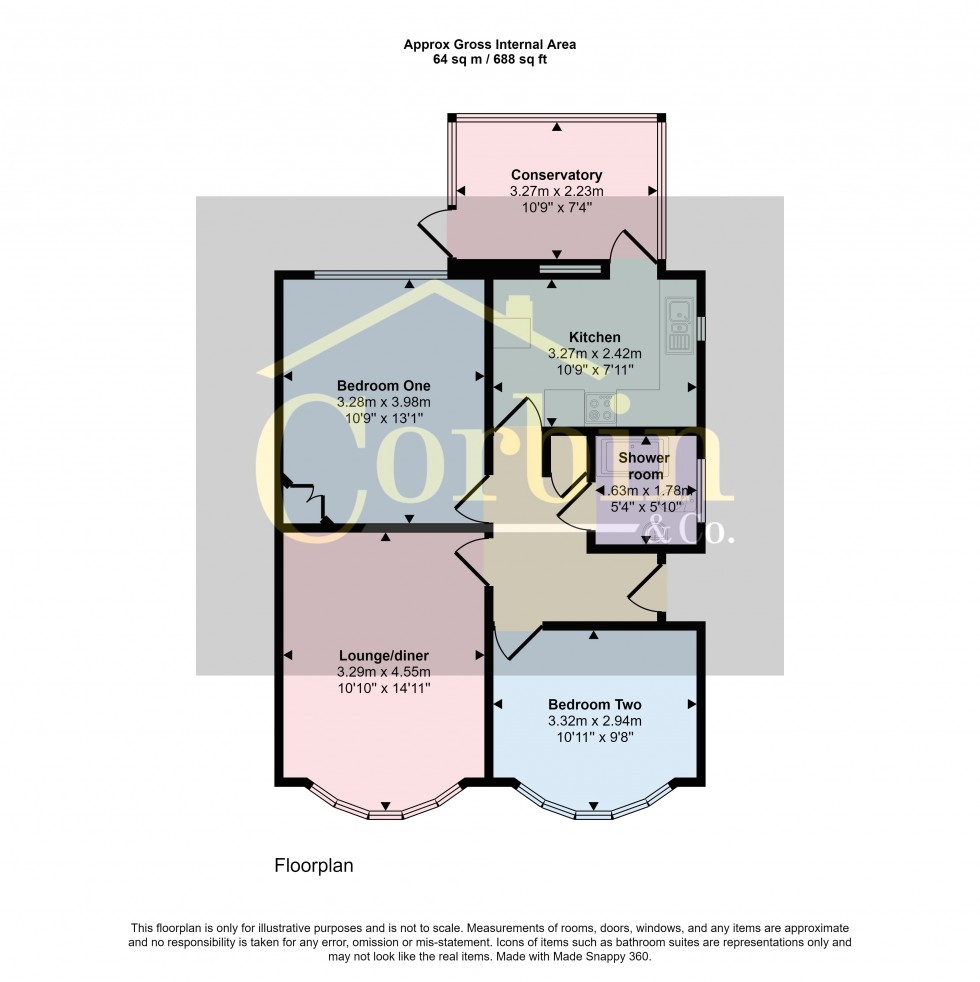 Floorplan for Hazell Avenue, Bournemouth, Dorset