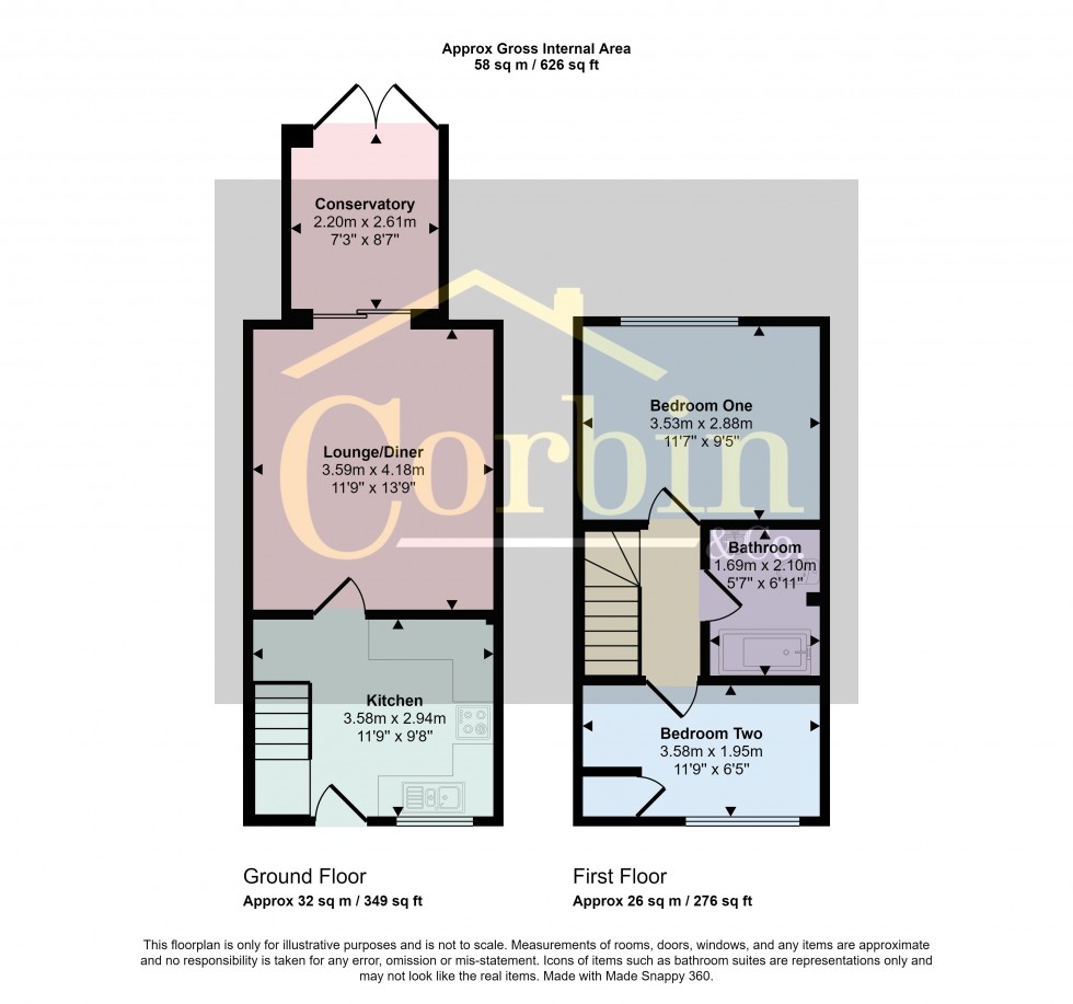 Floorplan for Viscount Walk, Bournemouth, Dorset