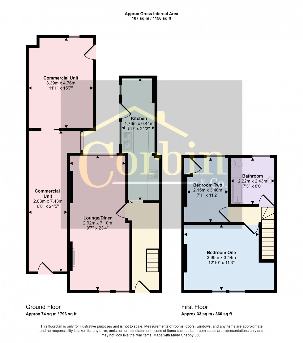 Floorplan for Ringwood Road, Bournemouth, Dorset