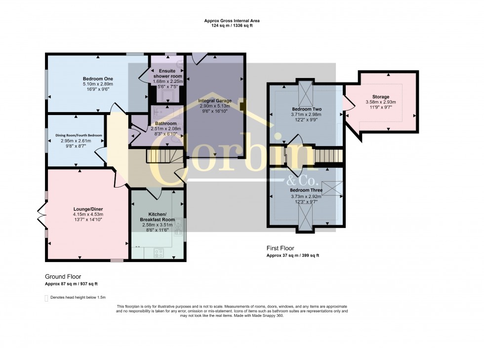 Floorplan for King John Avenue, Bournemouth, Dorset