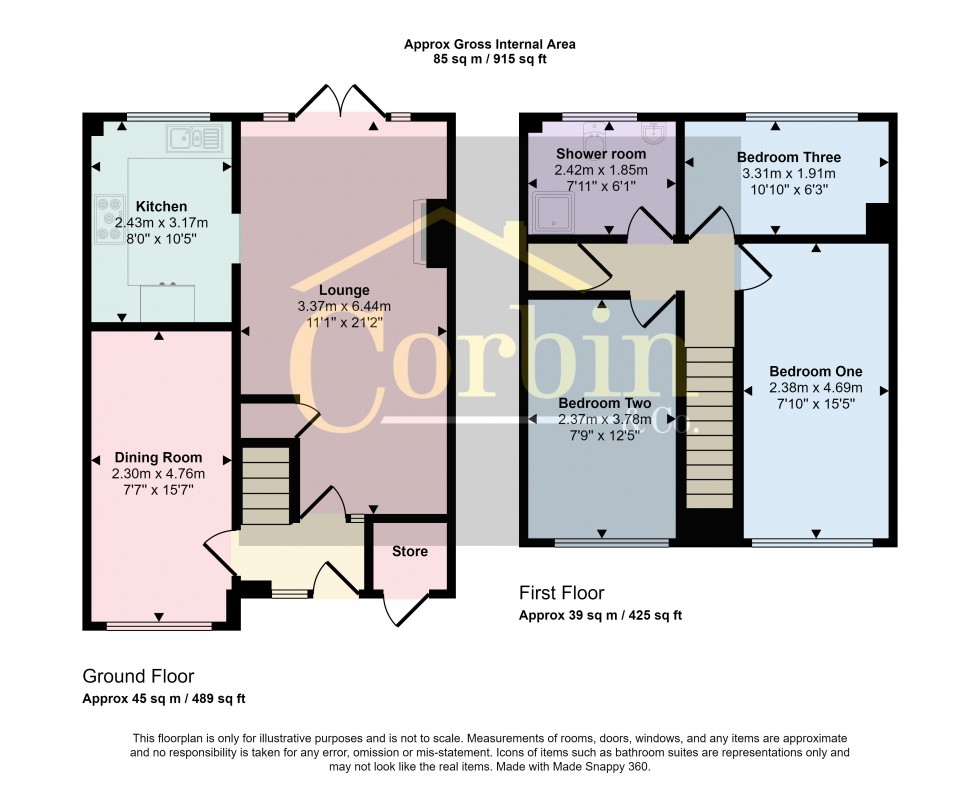 Floorplan for Viscount Walk, Bournemouth, Dorset