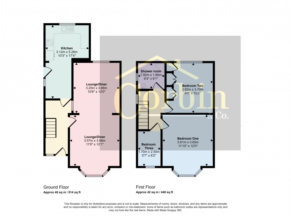 Floorplan for Kinson Grove, Bournemouth, Dorset