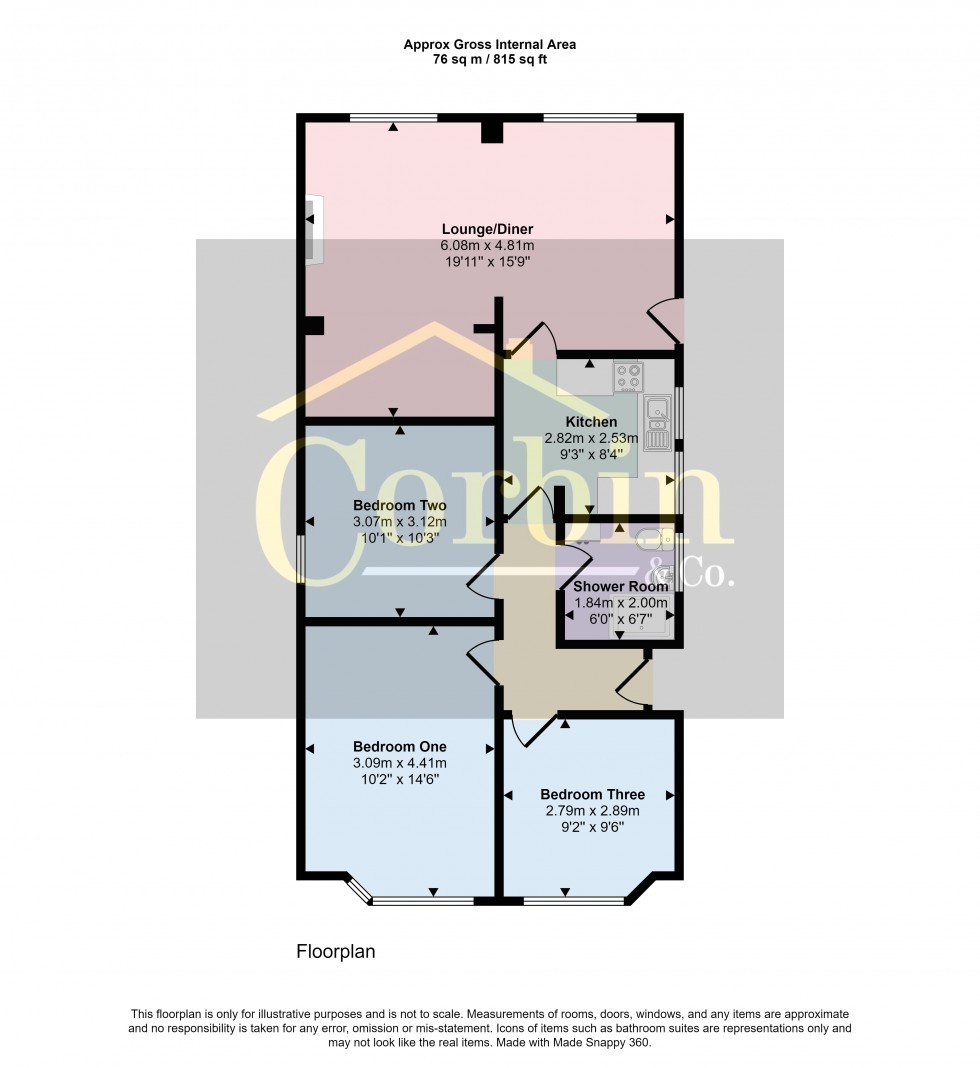 Floorplan for Bramley Road, Bournemouth, Dorset