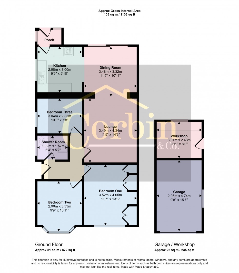 Floorplan for High Howe Lane, Bournemouth, Dorset