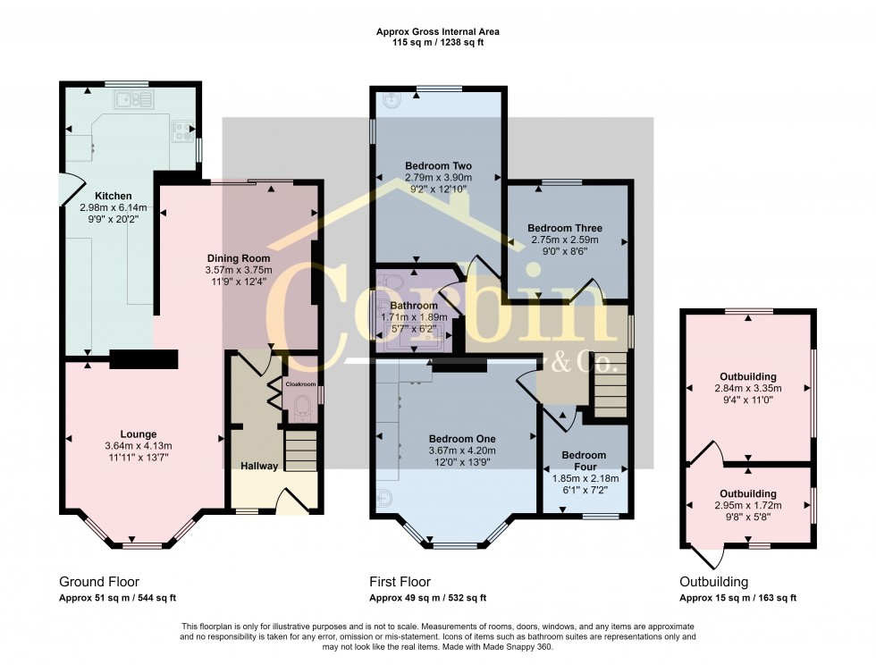 Floorplan for Frampton Road, Bournemouth, Dorset