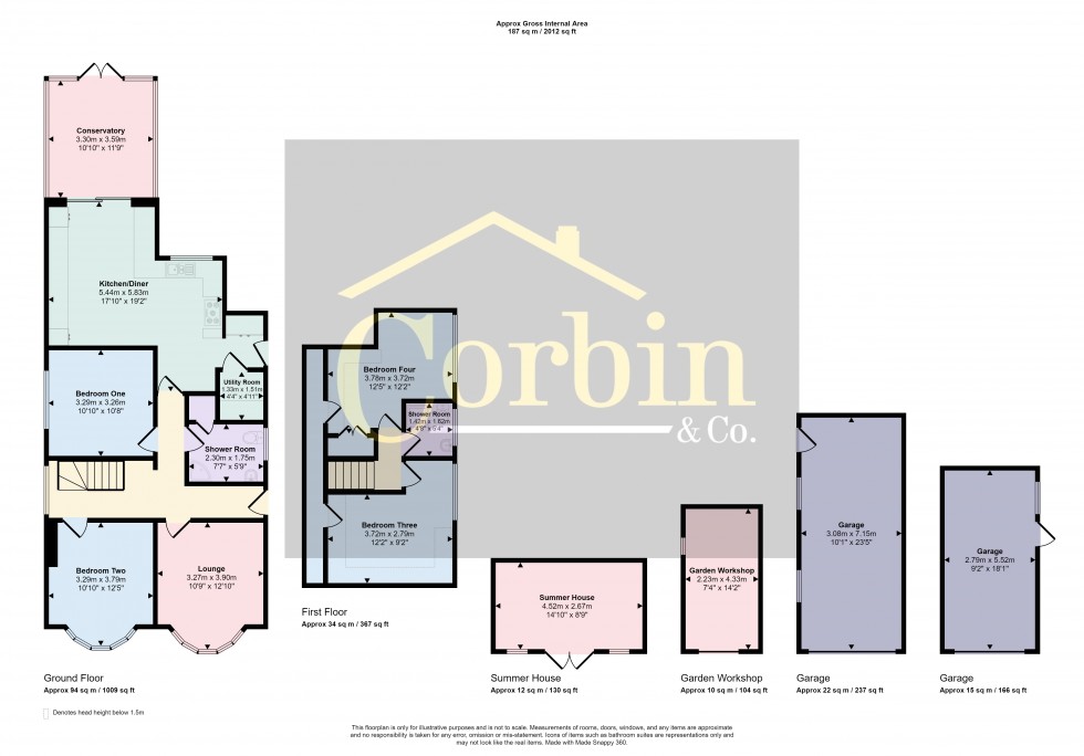 Floorplan for Milford Drive, Bournemouth, Dorset