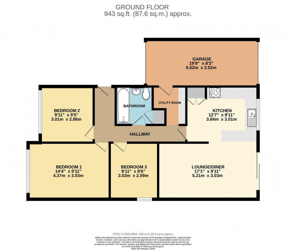 Floorplan for Anchor Road, Bournemouth, Dorset