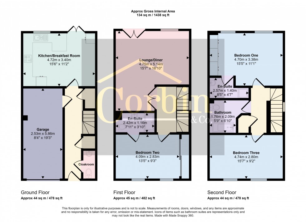 Floorplan for St. Georges Drive, Bournemouth, Dorset