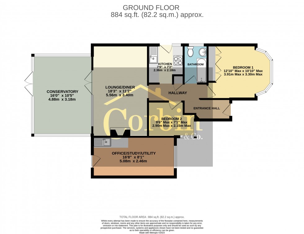 Floorplan for Headswell Avenue, Bournemouth, Dorset