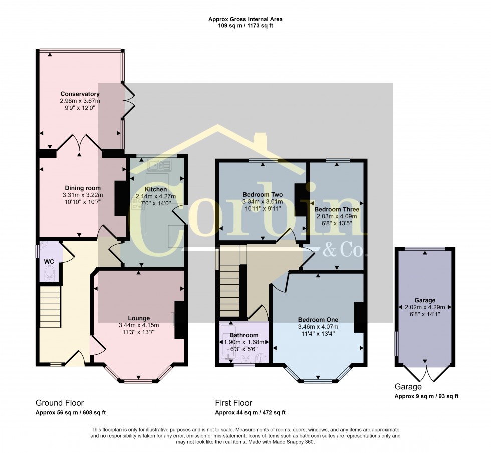 Floorplan for King George Avenue, Bournemouth, Dorset