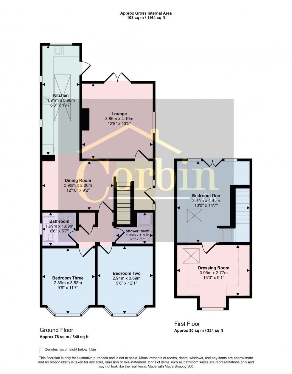 Floorplan for Persley Road, Bournemouth, Dorset