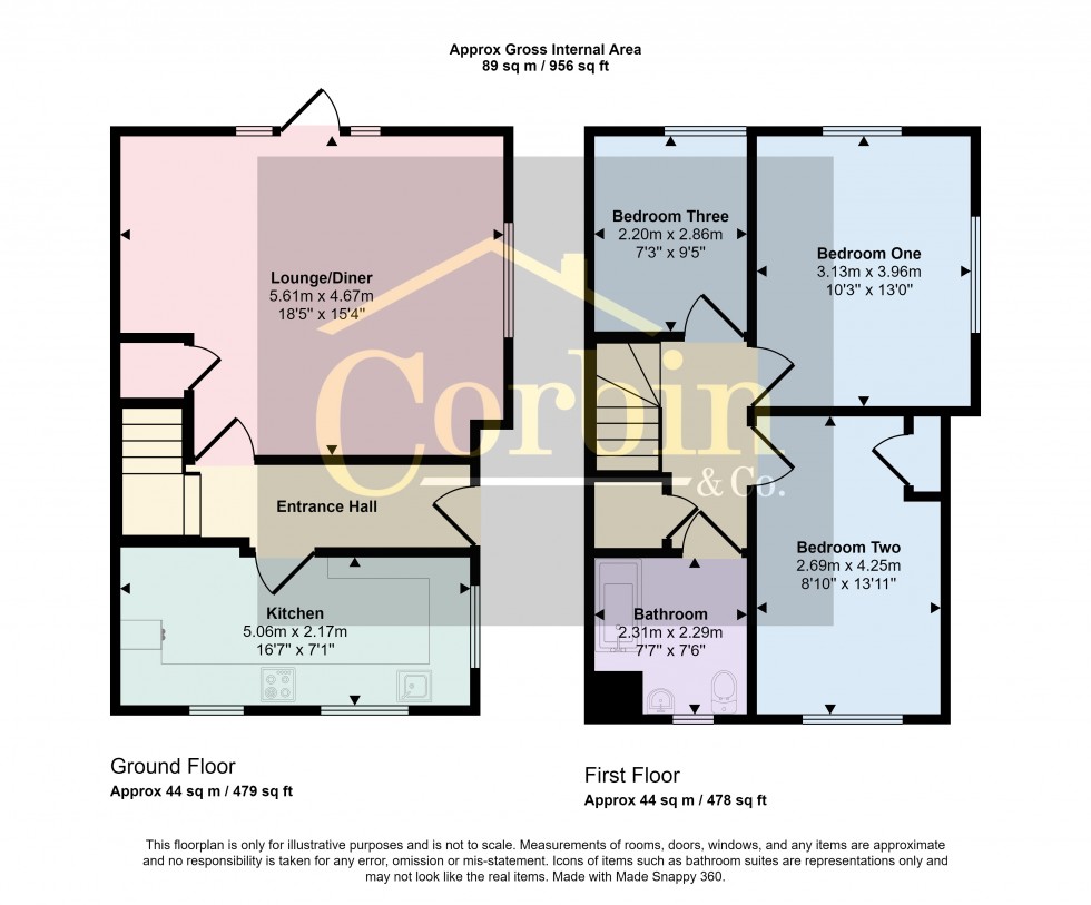 Floorplan for Teal Close, Bournemouth, Dorset