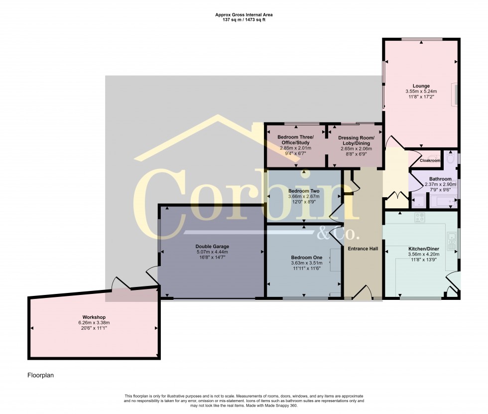 Floorplan for Magna Road, Bournemouth, Dorset