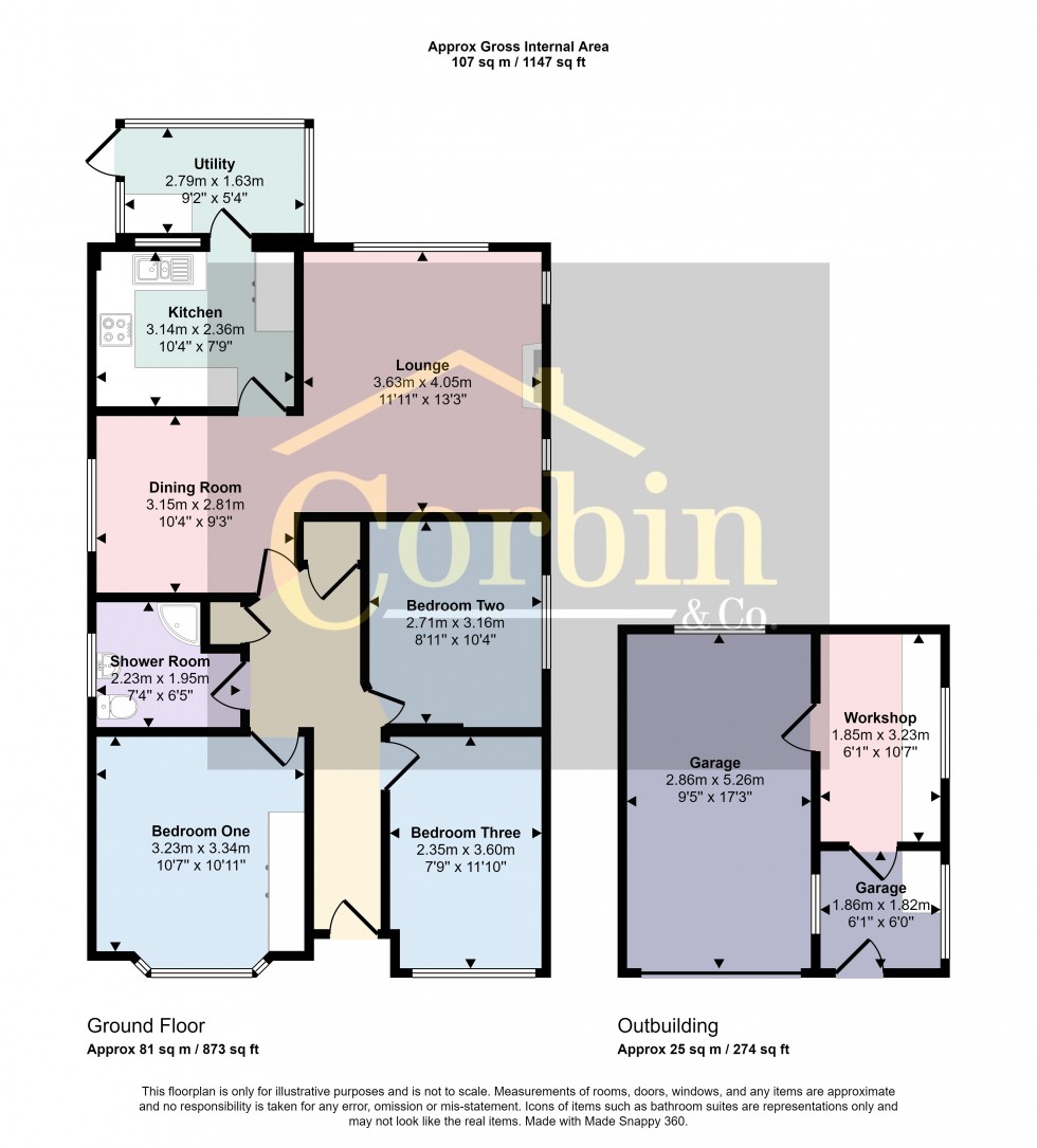 Floorplan for Venning Avenue, Bournemouth, Dorset