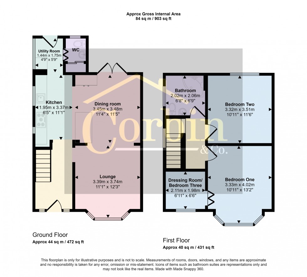 Floorplan for Moorside Road, Bournemouth, Dorset