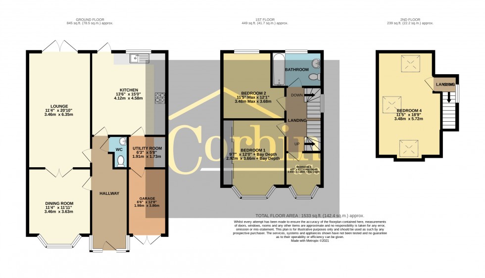 Floorplan for Northbourne Avenue, Bournemouth, Dorset