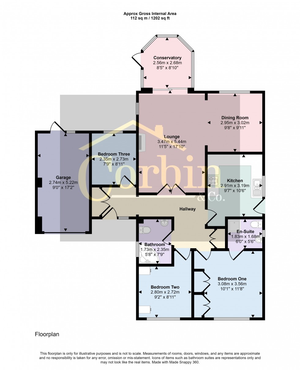 Floorplan for Corfe View Road, Wimborne, Dorset