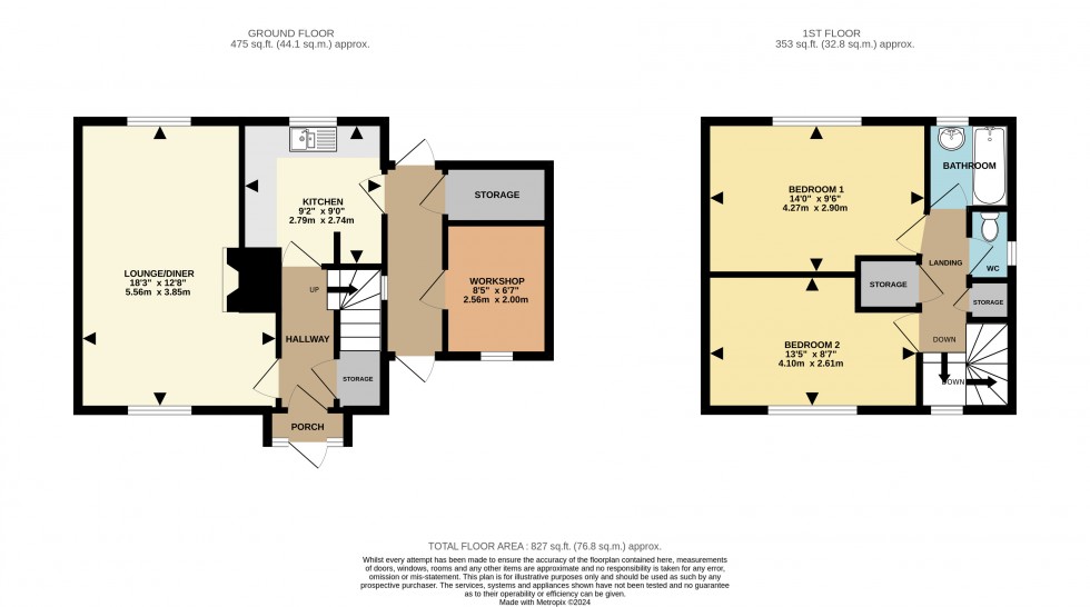 Floorplan for Gladdis Road, Bournemouth, Dorset