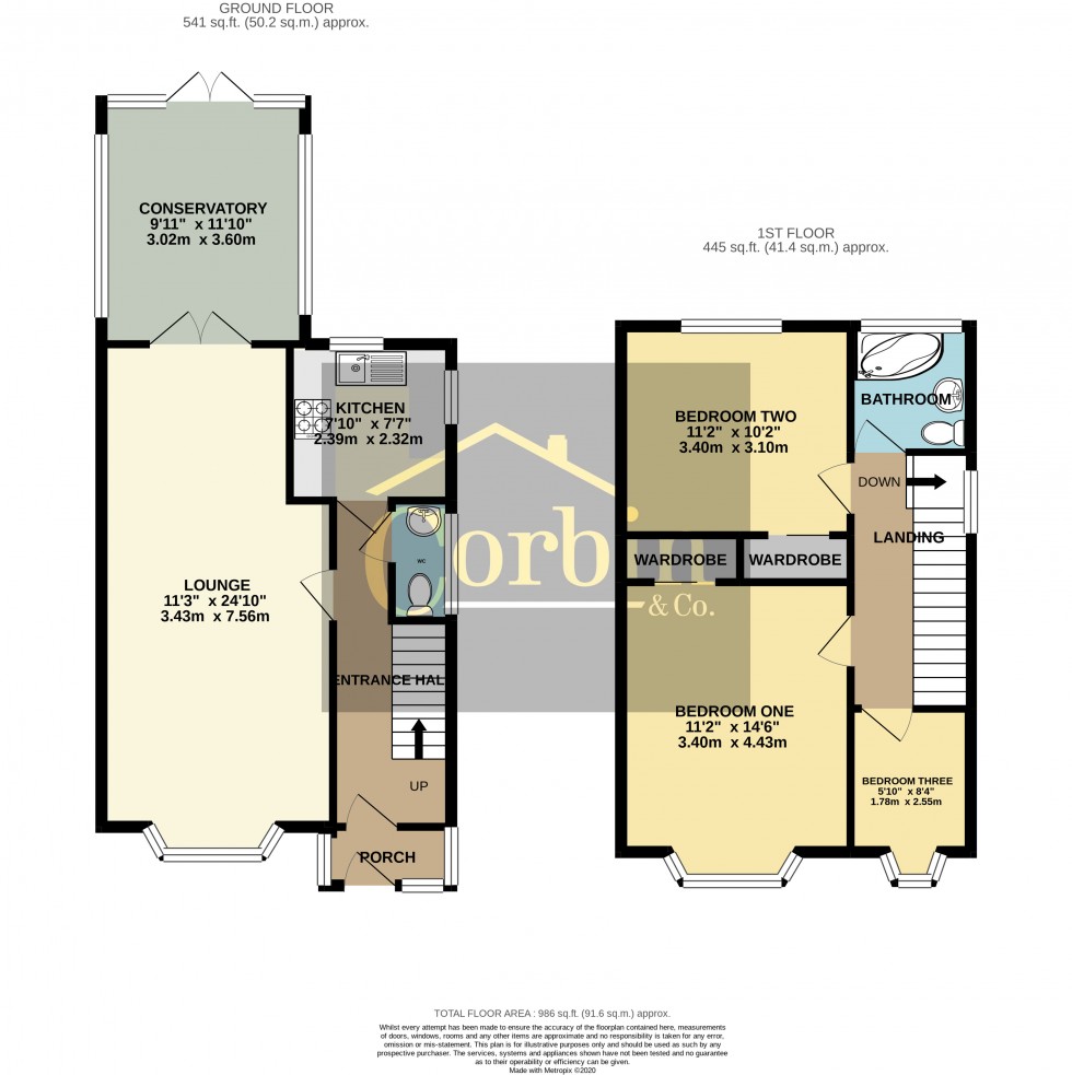 Floorplan for Herbert Avenue, Poole, Dorset