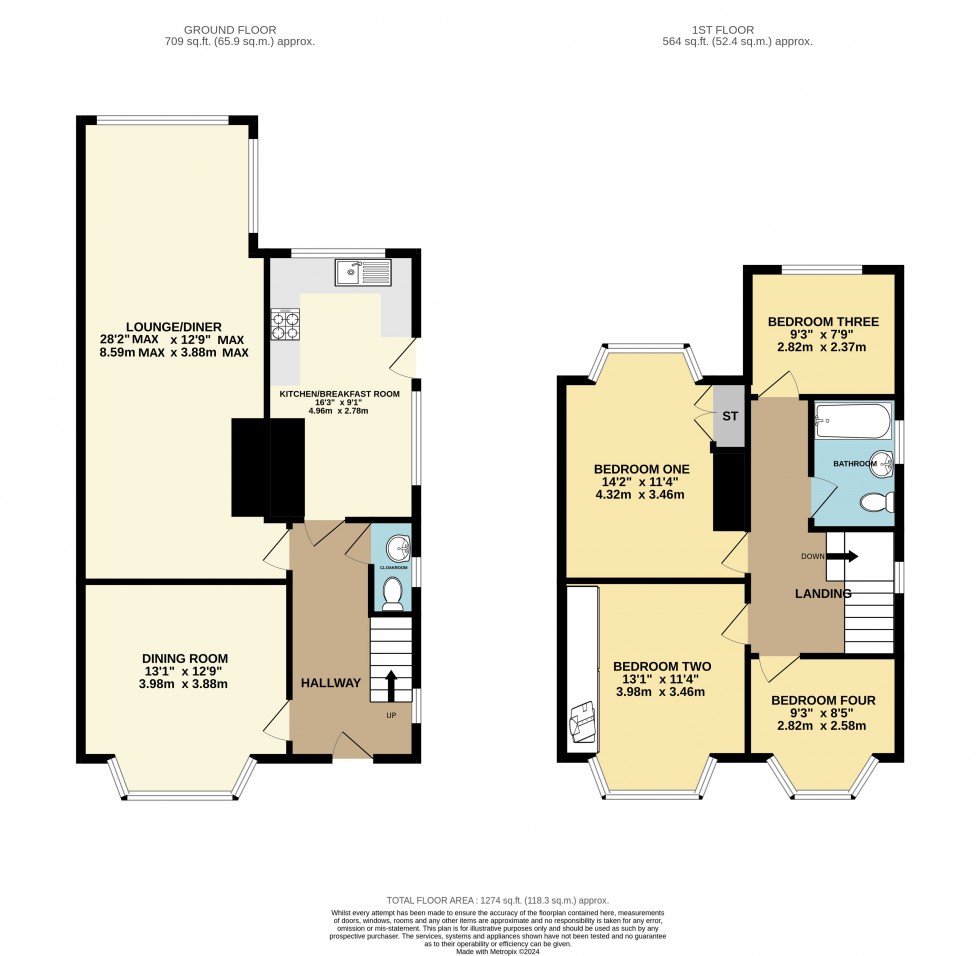 Floorplan for Ferncroft Road, Bournemouth, Dorset