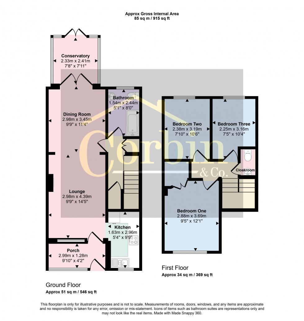 Floorplan for Glenmeadows Drive, Bournemouth, Dorset