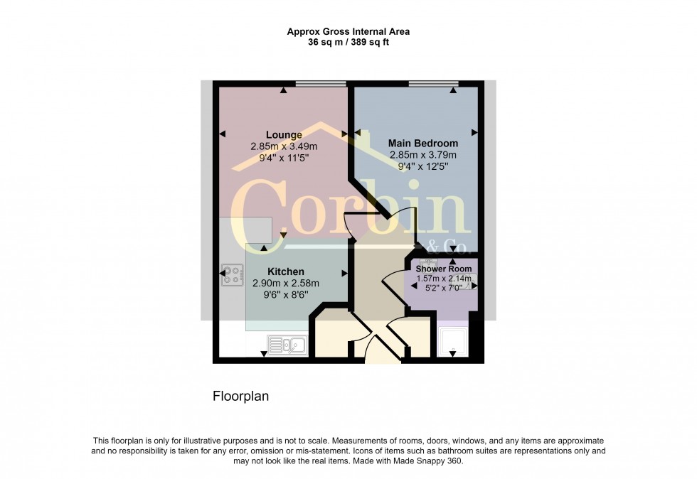 Floorplan for Kingswood Place 55-59 Norwich Avenue West , Bournemouth, Dorset