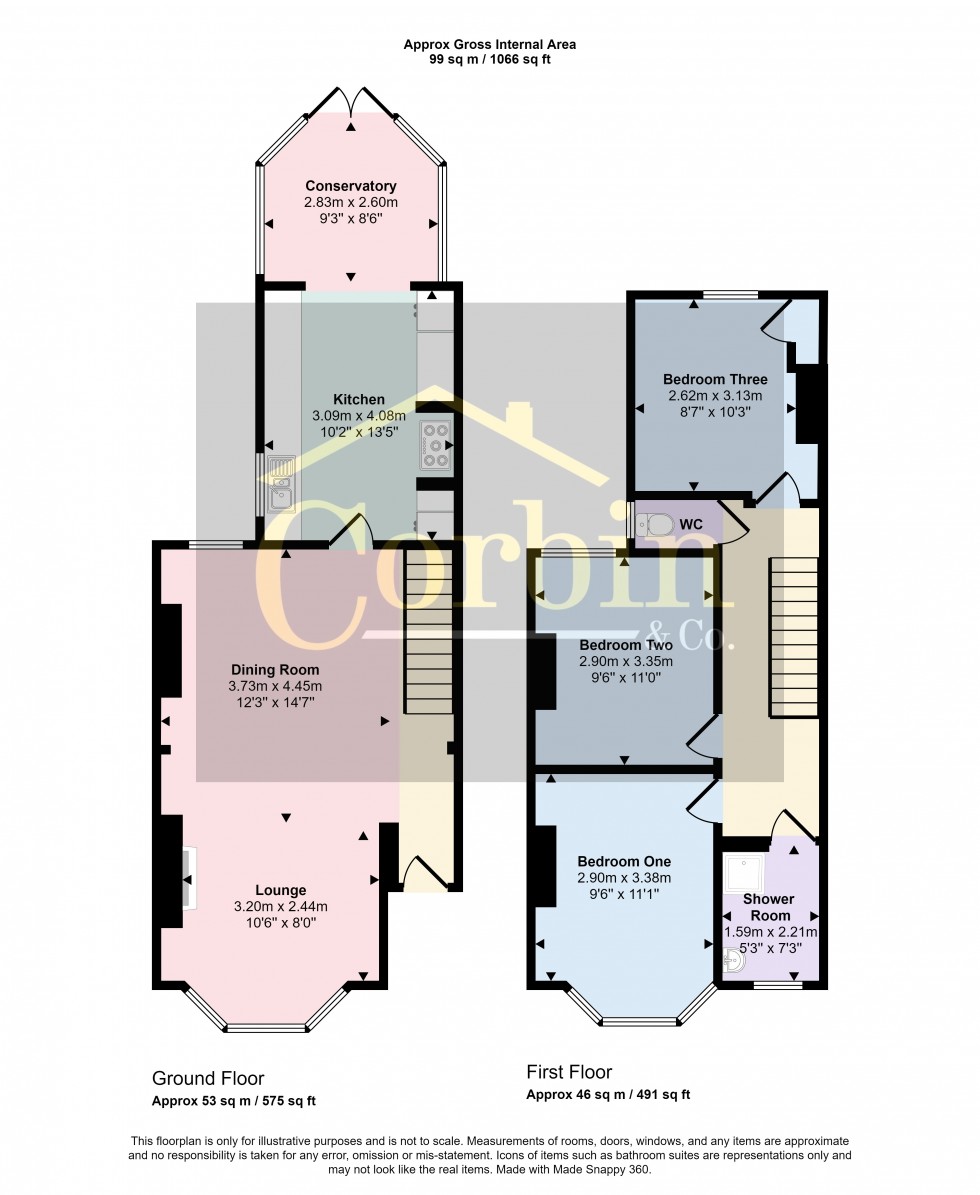 Floorplan for Melbourne Road, Bournemouth, Dorset