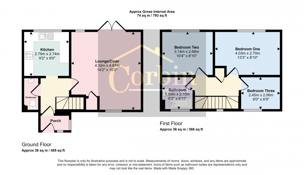 Floorplan for Viscount Close, Bournemouth, Dorset