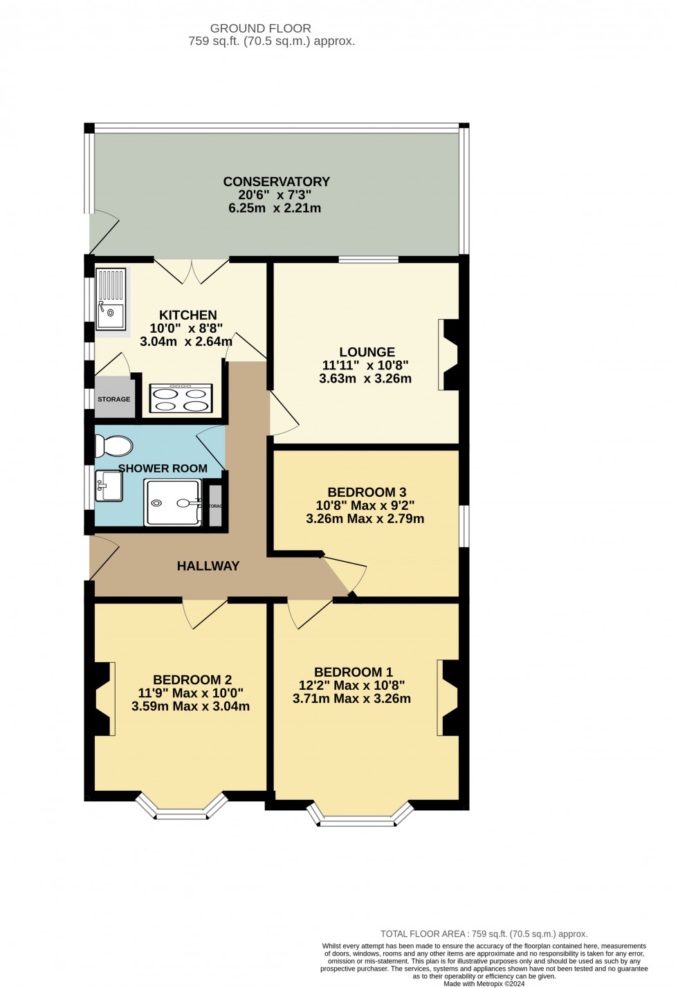 Floorplan for Minstead Road, Bournemouth, Dorset