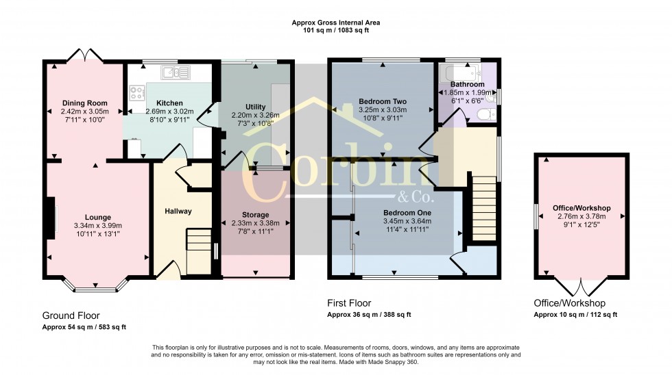 Floorplan for Leybourne Avenue, Bournemouth, Dorset