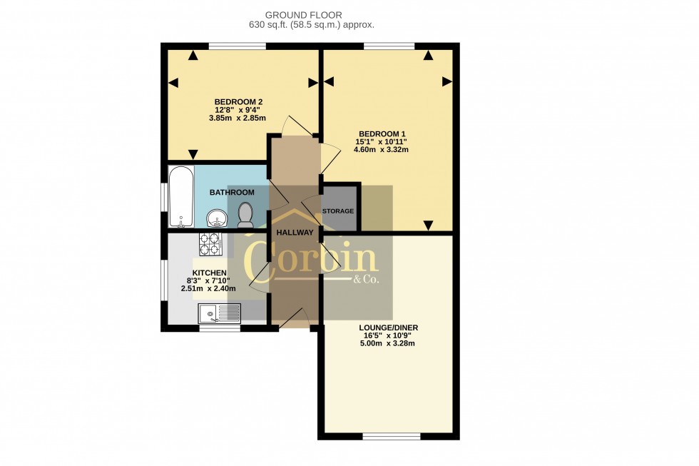 Floorplan for Canford Road, Bournemouth, Dorset